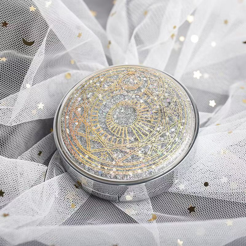 Luxury Glitter Contact Lens Case with Mirror | Portable Travel Lens Box Kit with Tweezer, Applicator, Solution Bottle & Left-Right Marking