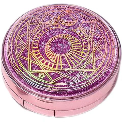 Luxury Glitter Contact Lens Case with Mirror | Portable Travel Lens Box Kit with Tweezer, Applicator, Solution Bottle & Left-Right Marking